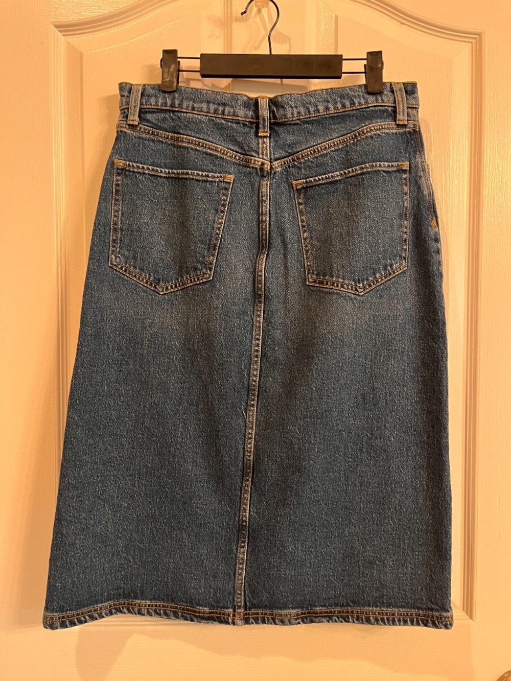 Banana Republic Denim Midi Skirt Size 10 - Picture 4 of 6